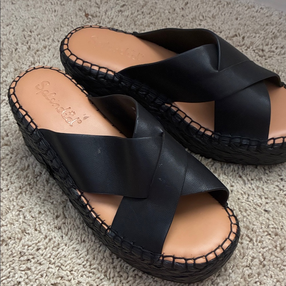 Splendid Black Espadrille Sandals